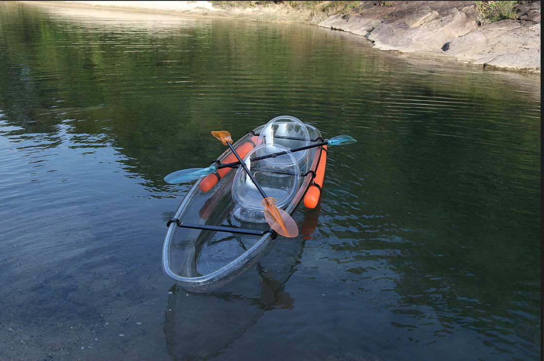 Casca transparente do polietileno do caiaque 3392*942*369 da canoa do esqui inferior claro da ressaca fornecedor